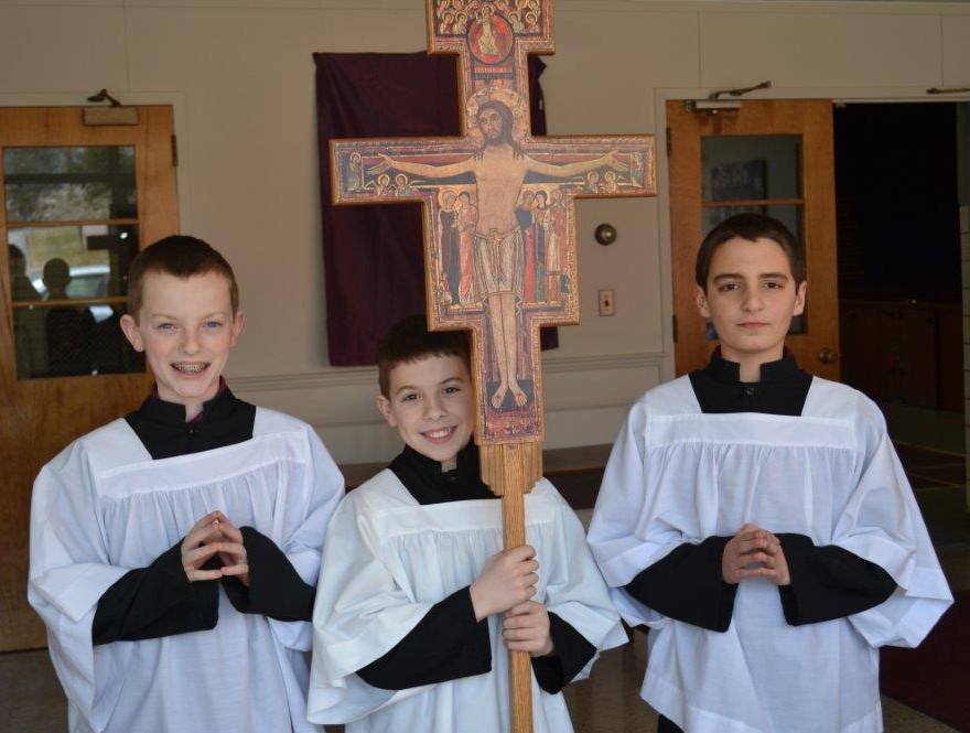 servers_with_cross Saint Francis Xavier Elementary School