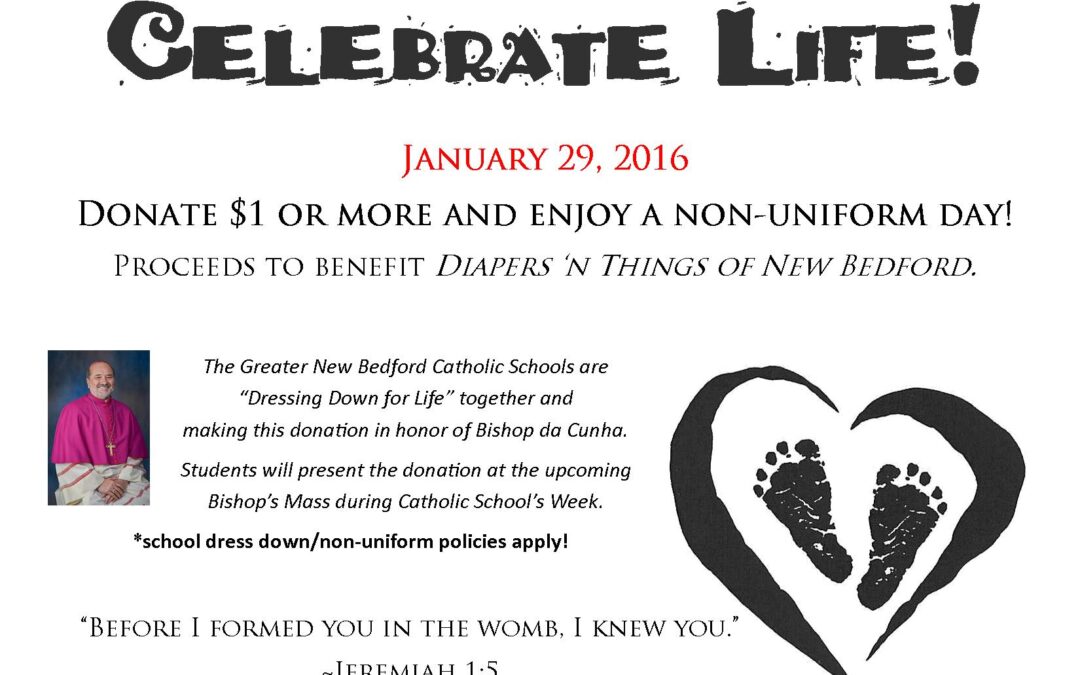 Students “Dress Down for Life”–Friday, January 29th