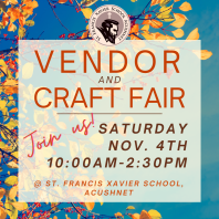 Come to our Vendor Fair, Saturday Nov 4th